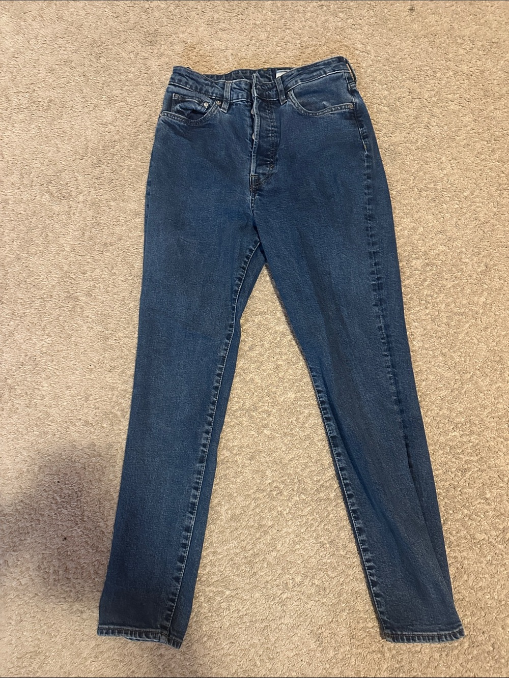 Classic High-Rise Women’s Jeans - Dark Blue